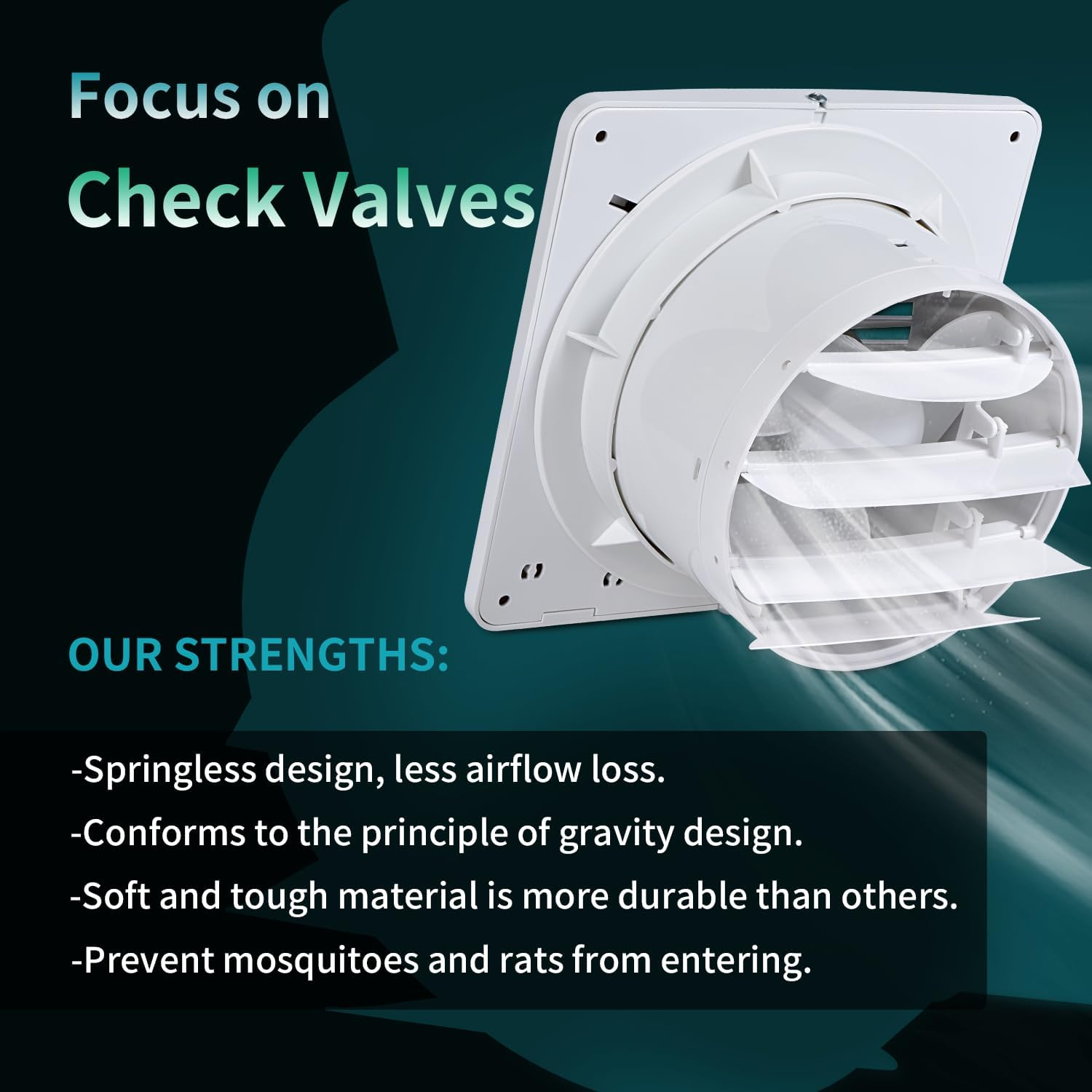 Fangofast 100 Mm Silent Bathroom Fan Ceiling Extractor White and Wall Mounted with Non-Return Valve for Toilet, Kitchen, Window, Loft and Basement image number 1