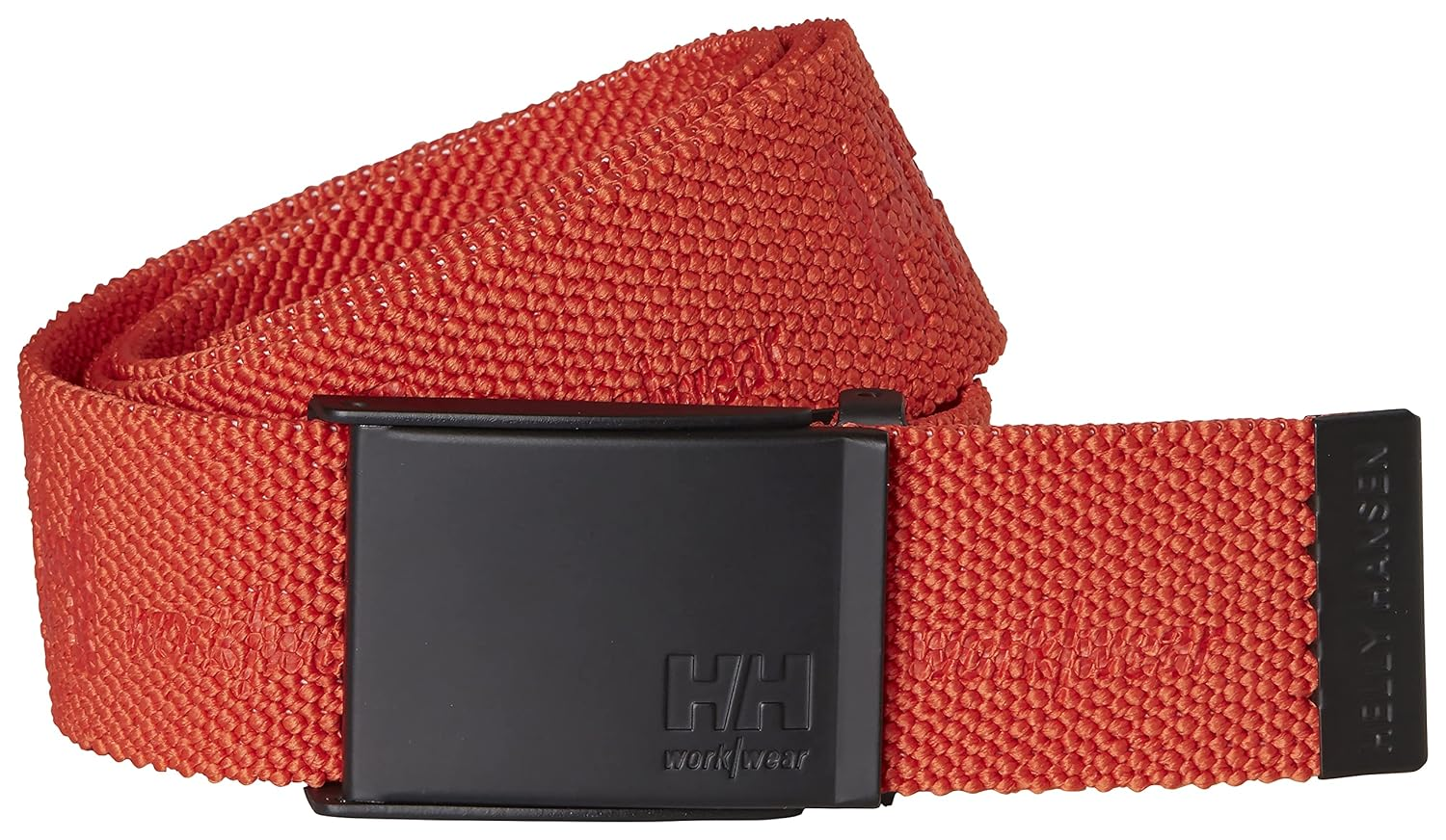 Helly Hansen Workwear HH Logo Webbing Belt Cotton Adjustable Web Belt with Buckle Orange 79528