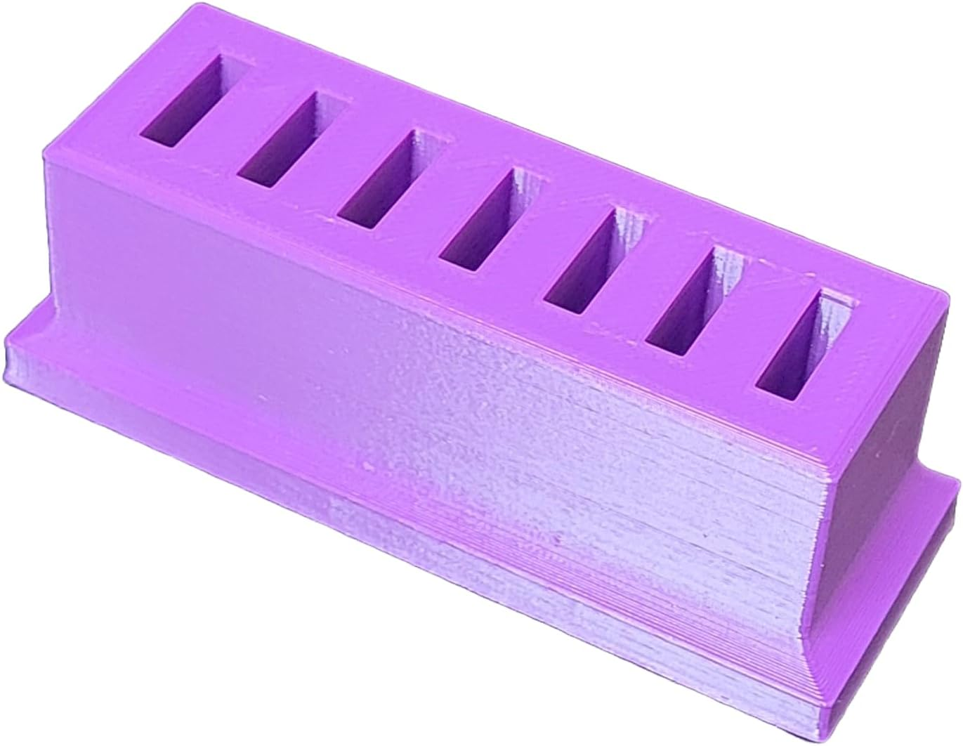 Znet3D Eye Drop Vials Holder & Storage - Upgraded Single-Use Disposable Vial Organizer with Extra Slot Space (Purple) - White image number 3