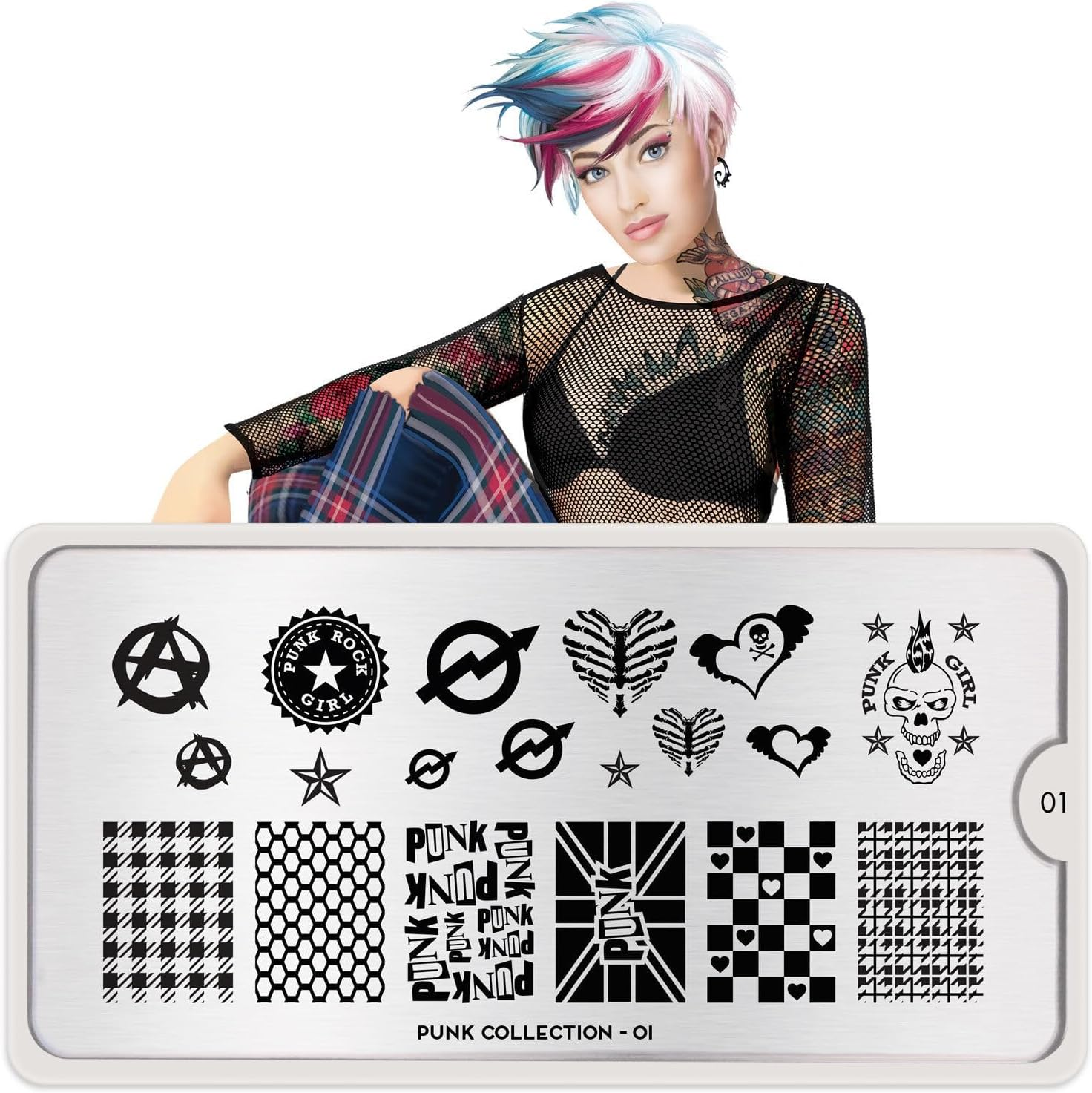 Moyou Stamp Stencil Punk 01