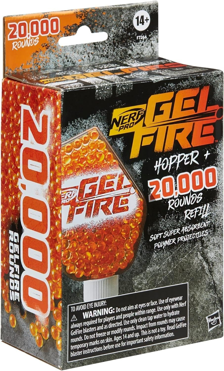NERF Pro Gelfire Refill, 20,000 Dehydrated Gelfire Rounds, 1X 800 round Hopper, Use Pro Gelfire Blasters, Ages 14 & Up image number 3