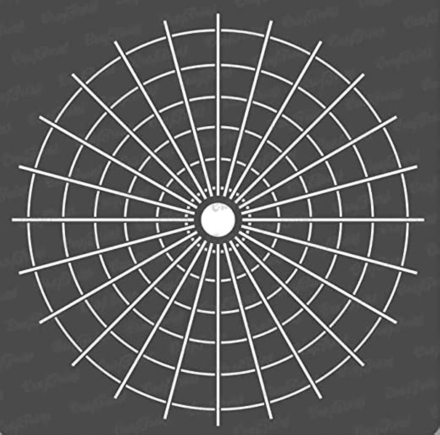 Craftreat Wall Stencils for Painting Large Pattern on Wall Art, Home Decor and Floor Rangoli - Radar - Mandala Stencil for Dot Painting - 12"X12"- Reuseable Circle Stencils for Painting Wall Decors image number 3
