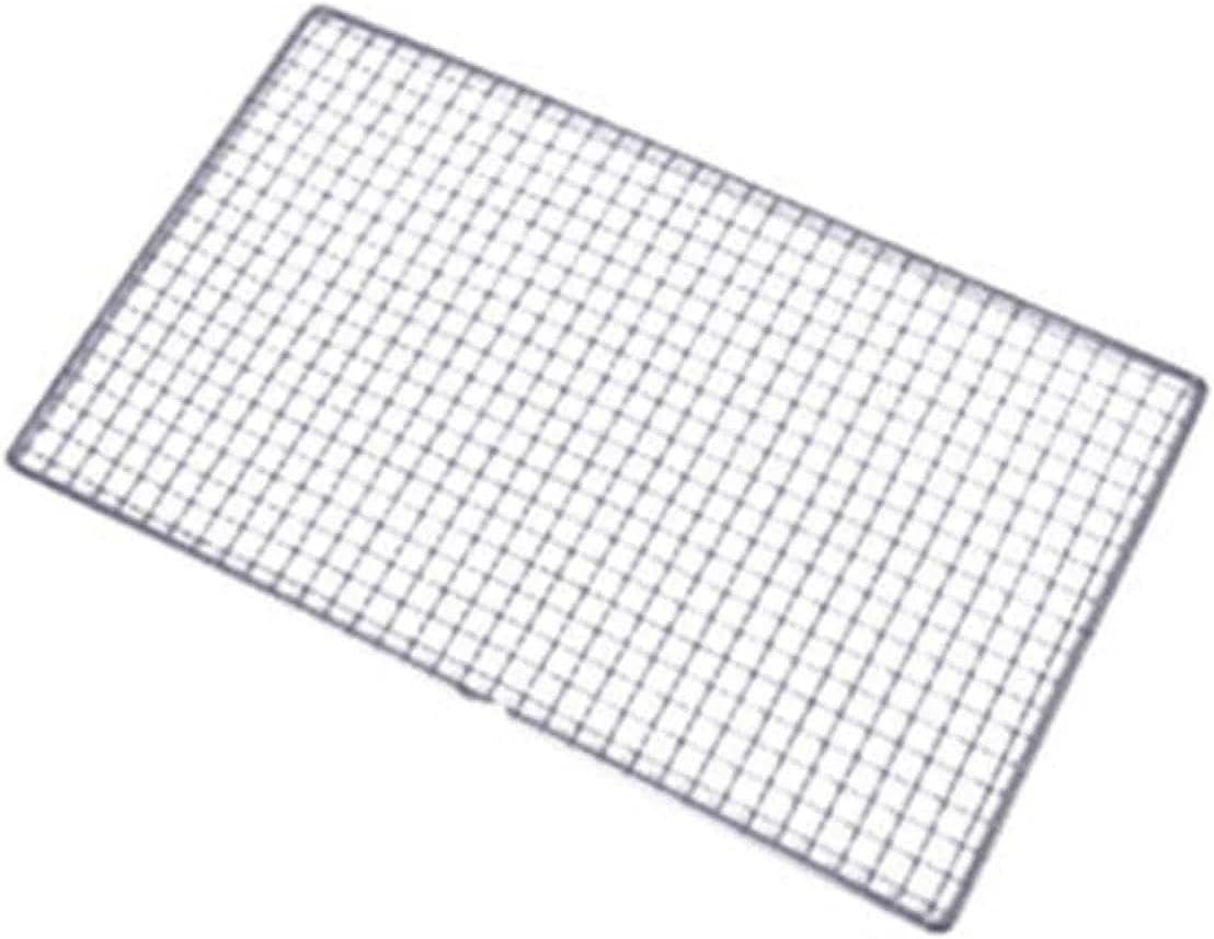 Grill Plate Mesh Wire Net for BBQ, Cooking Rack with Even Heat Distribution & Grill Lines - Food Grade Stainless Steel, 30X45Cm for Outdoor Use, Dishwasher Safe & Easy to Clean by Ermaoo image number 6