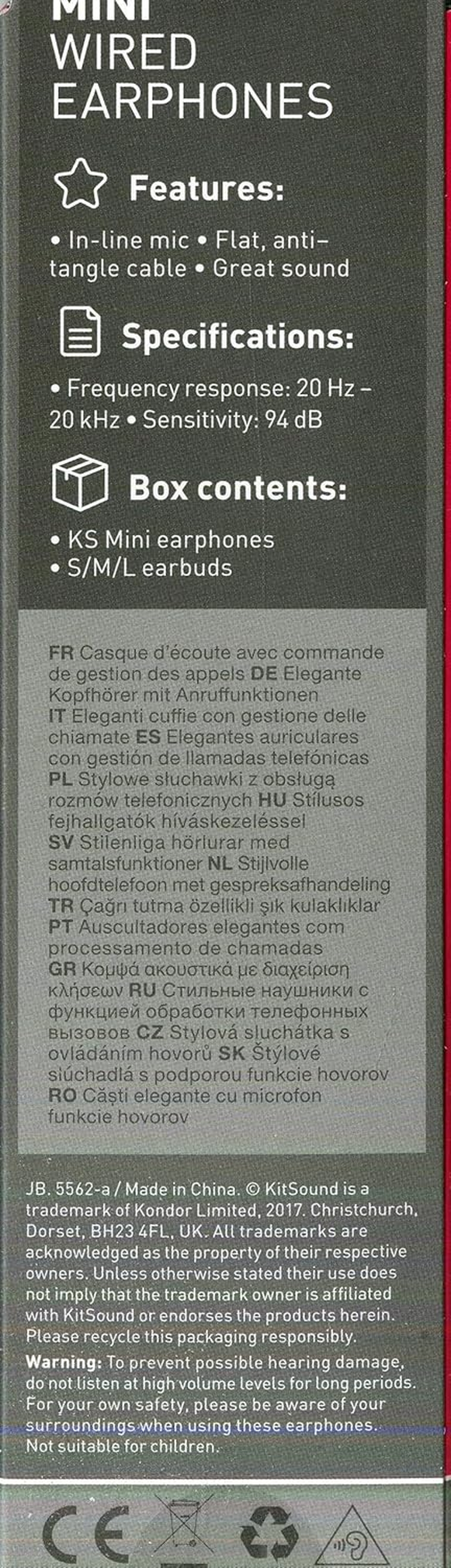 Kitsound Mini In-Ear Headphones with In-Line Mic, Compatible with Iphone, Ipad, Samsung and Android Devices - Pink image number 4
