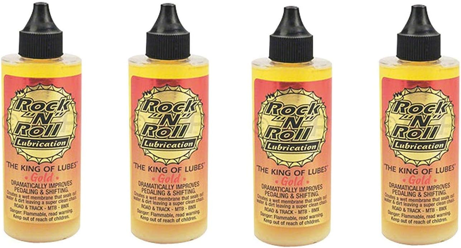Rock N Roll 135816 Gold Chain Lubricant, 4-Ounce (4-Pack)