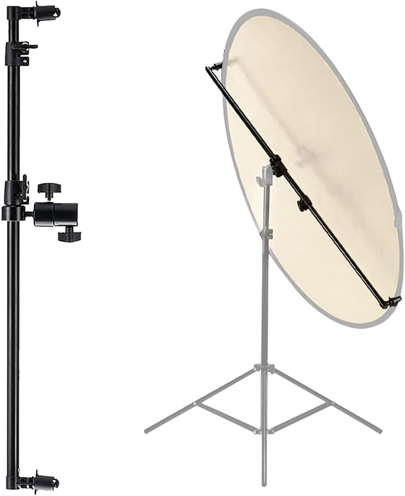 80Cm 5-In-1 Reflector with 21Cm Bracket,Light Reflector Kit,5 Colors White, Black, Silver, Gold, Translucent,360&deg; Swivel Bracket with Stereoscopic Soft Light,For Studio & Outdoor Photography Lighting.