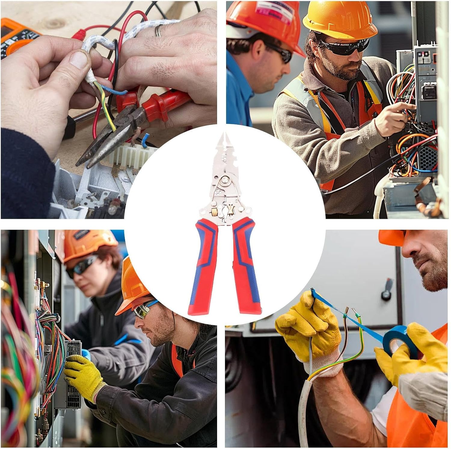Wire Stripper | Foldable Electrical Pliers | 13-In-1 Electrician Repair Splitter Cable Stripping Tool for Daily Automotive Home Industrial Commercial Marine Electronics image number 2