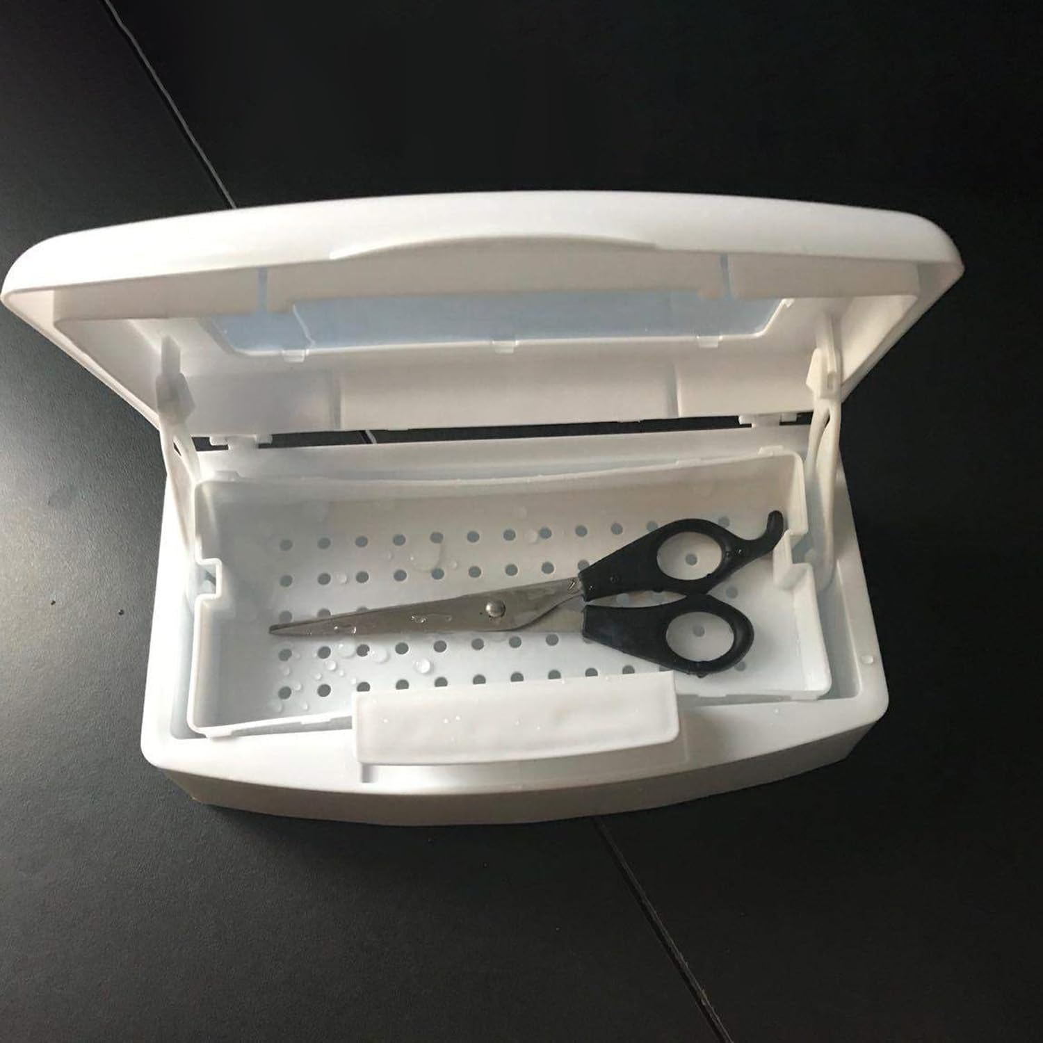 Norhogo Tray Manicure Disinfectant Box Plastic Germicidal Plunge Pool Steriliser Box for Beauty Salon Manicure Hair Tools Instruments Doctors Manicure Laboratory Cleaning Items image number 1