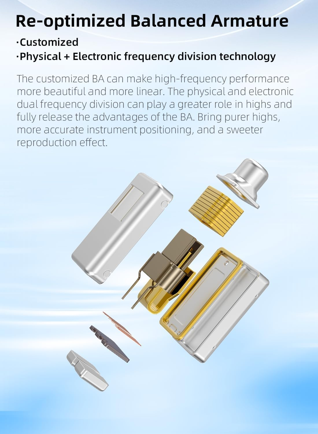 Keephifi KBEAR Flash Dual Drviers Hybrid Hifi Headphones, CNC Aluminum Alloy Cover in Ear, Powerful Magnetic Dynamic Driver 10Mm, Detachable Cable (Purple, No Microphone) image number 2