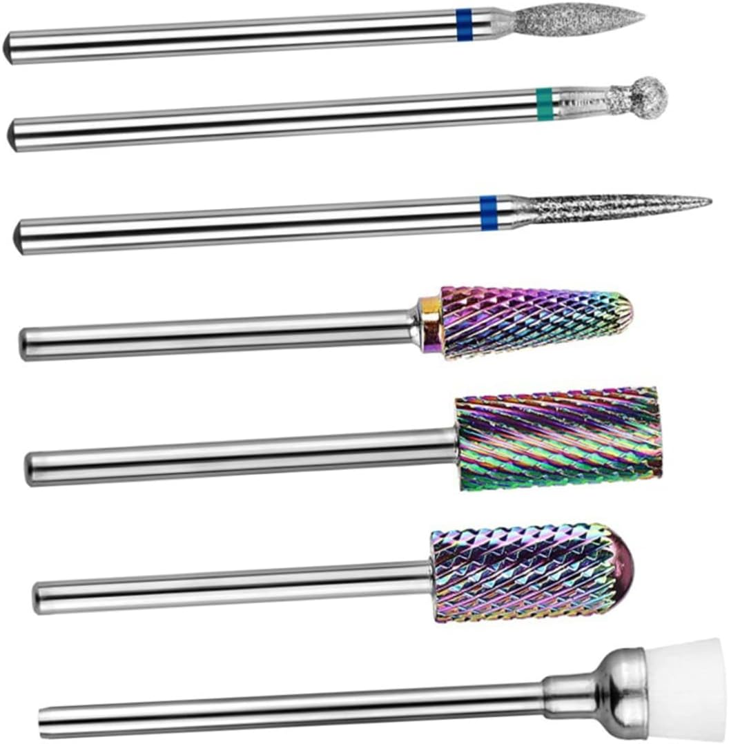 DEARMAMY Multi-Function Nail Drill Tungsten Steel Grinding Heads Manicure Grinding Tools Easy Install image number 5