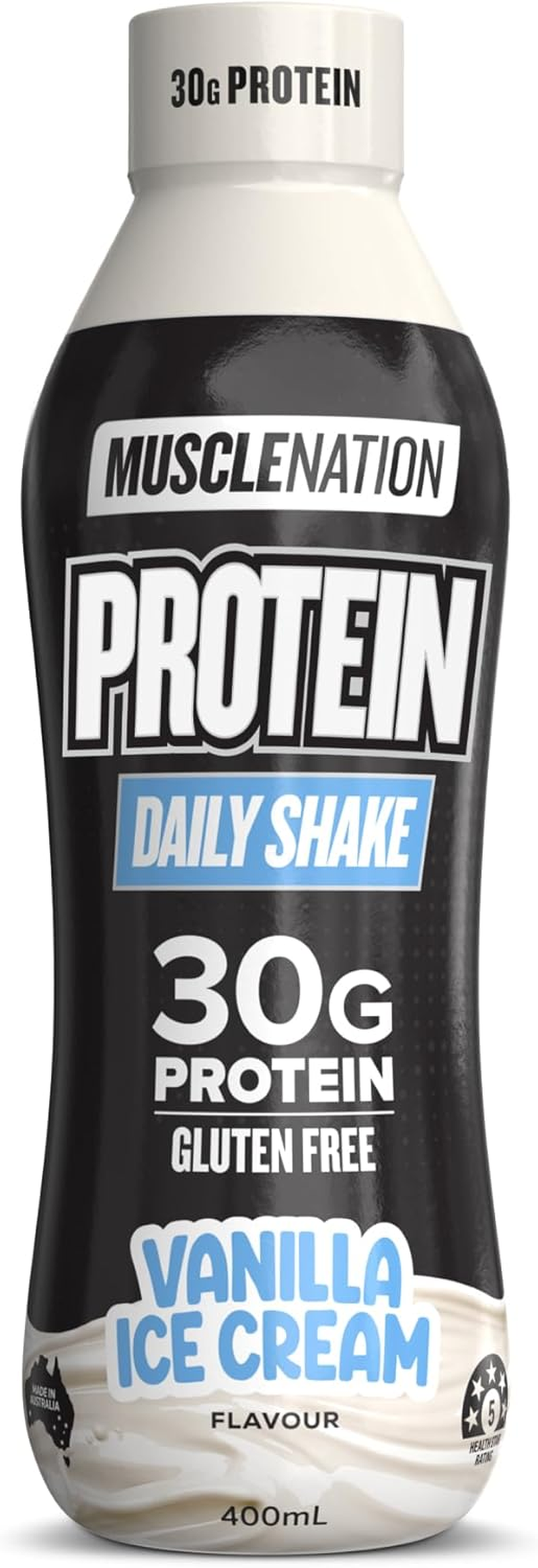 Muscle Nation 6 X Ready to Drink Protein Daily Shake Vanilla Ice Cream 400Ml image number 1