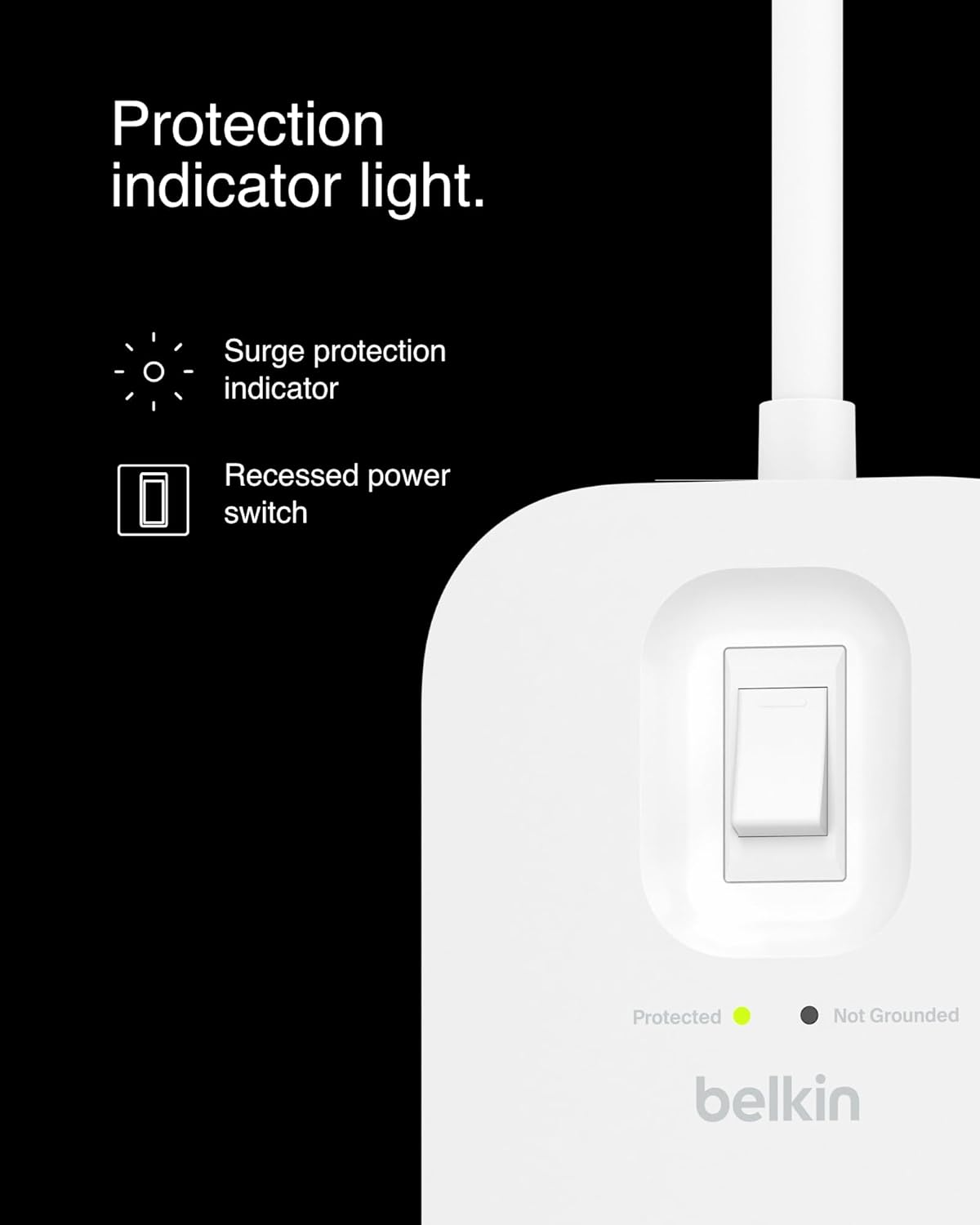 Belkin Connect 8-Outlet Surge Protector with Dual USB-C 30W, Dual USB-C Ports, 2M Power Cord, RCM Safety Certified - SRB004AU2M image number 6