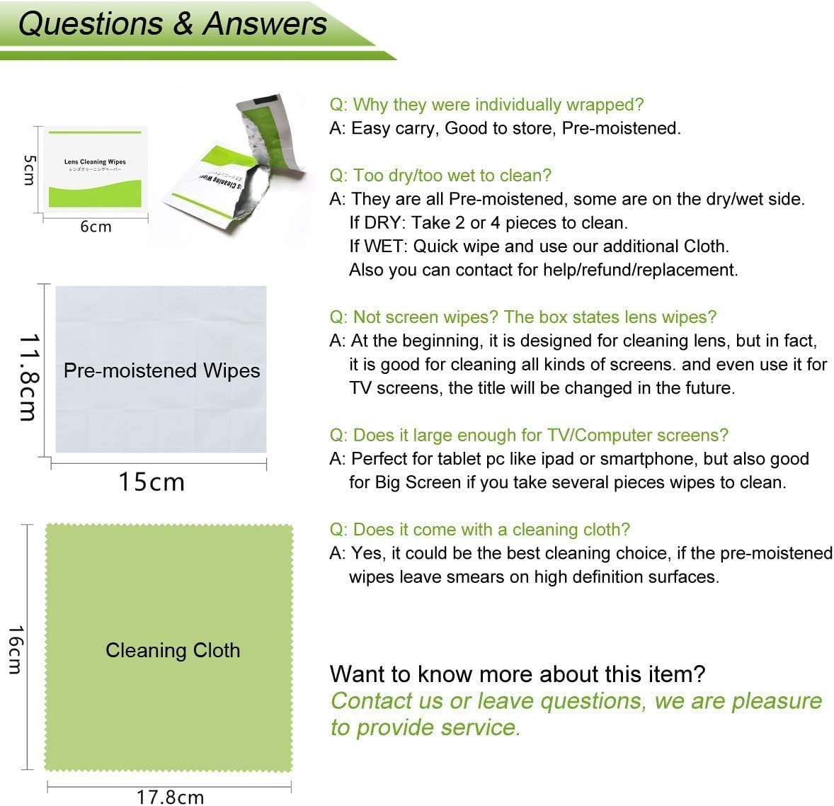 EOTW Screen Cleaner Wipes, Individually Wrapped for Computer, Monitor, Laptop, Ipad, Mobile Phone, LCD TV, Tablet PC, Keyboard Cleaning Kit [Pack of 240] image number 6