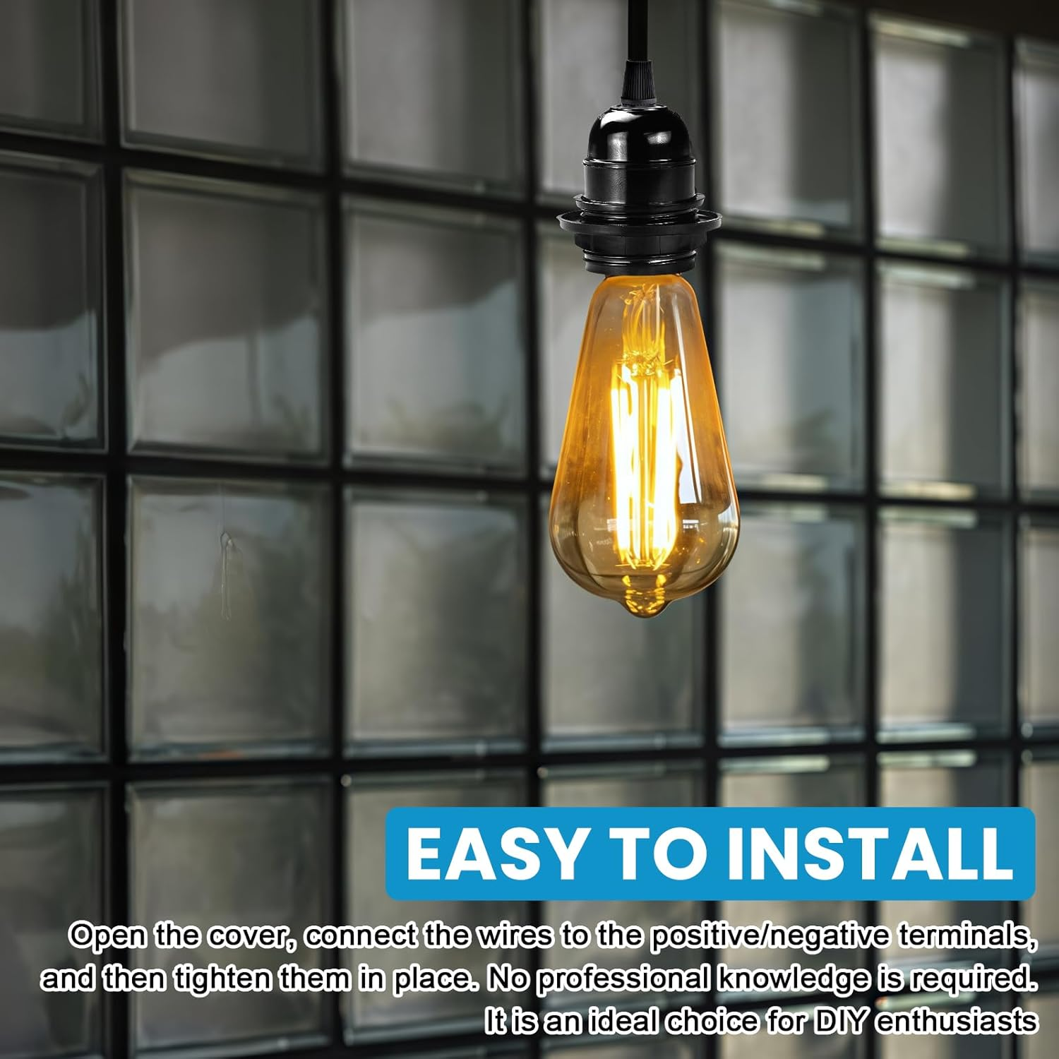 16 X E27 250 V 4 a Plastic Bakelite E27 Bulb Holder for Ceiling Lamp, Table Lamp, Floor Lamp, Chandelier, Black image number 3