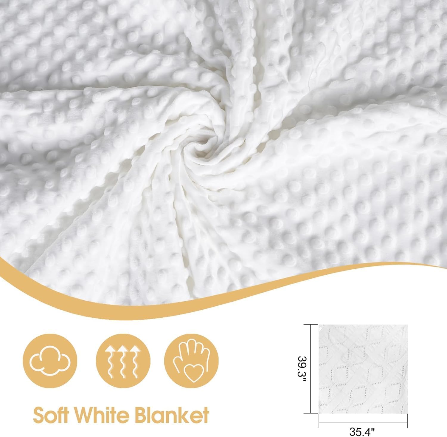 Baby Blanket for Boys Girls Baptism Christening Gifts for Girl Boys Soft White Knitted Shawl Receiving Crochet Bless This Child Blankets Towel