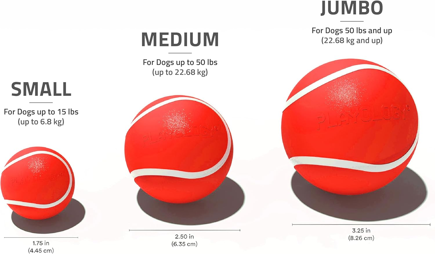 Playology Squeaky Chew Ball for Dogs - Engaging All Natural Beef Scented Dog Toy for Medium/Large Dogs (10Lbs & Up) - Squeak, Bounce, Fetch, and Play!