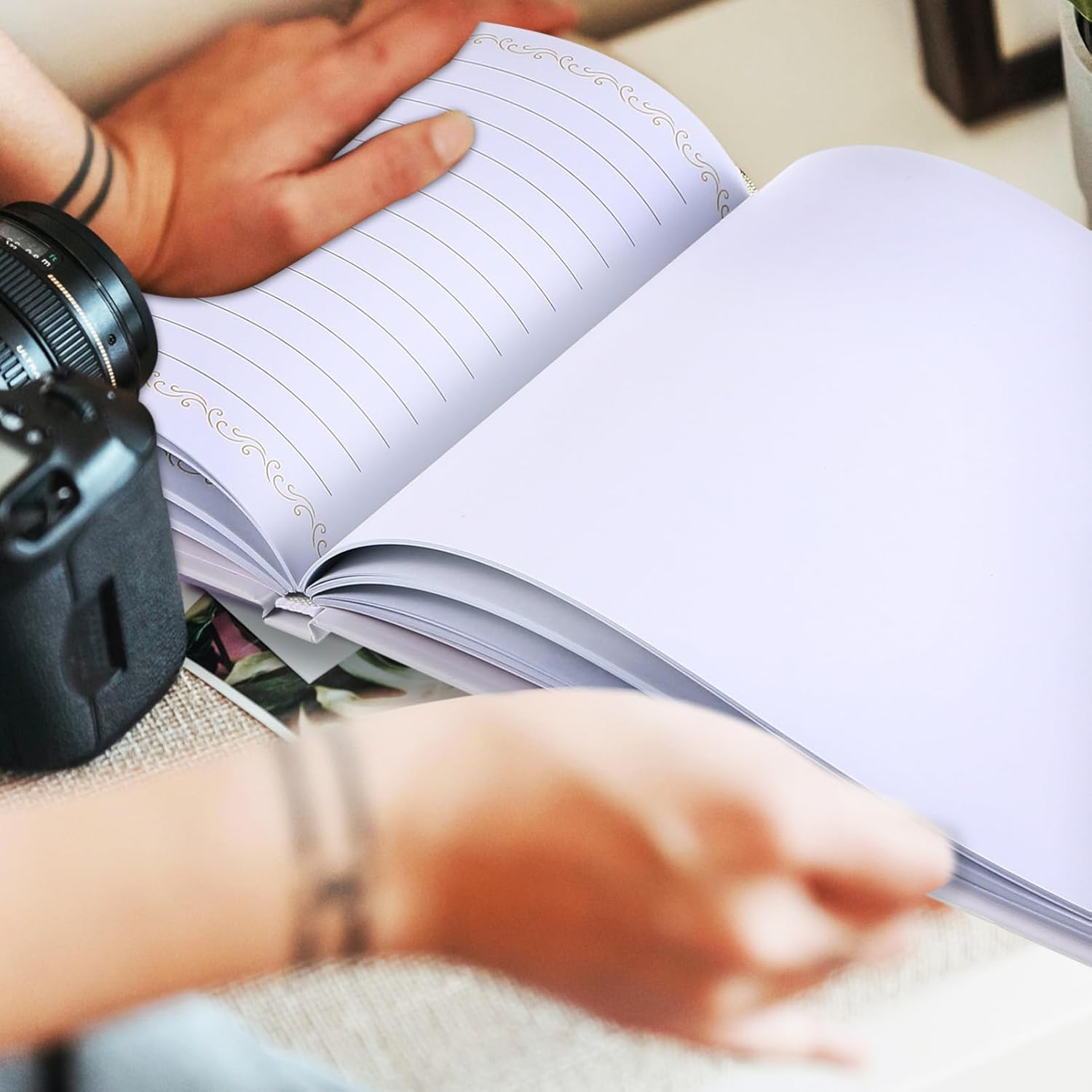 Guest Book for Weddings Birthdays Gatherings Sturdy Foil-Enhanced Photo Album for Cherished Memories Friends Family image number 2