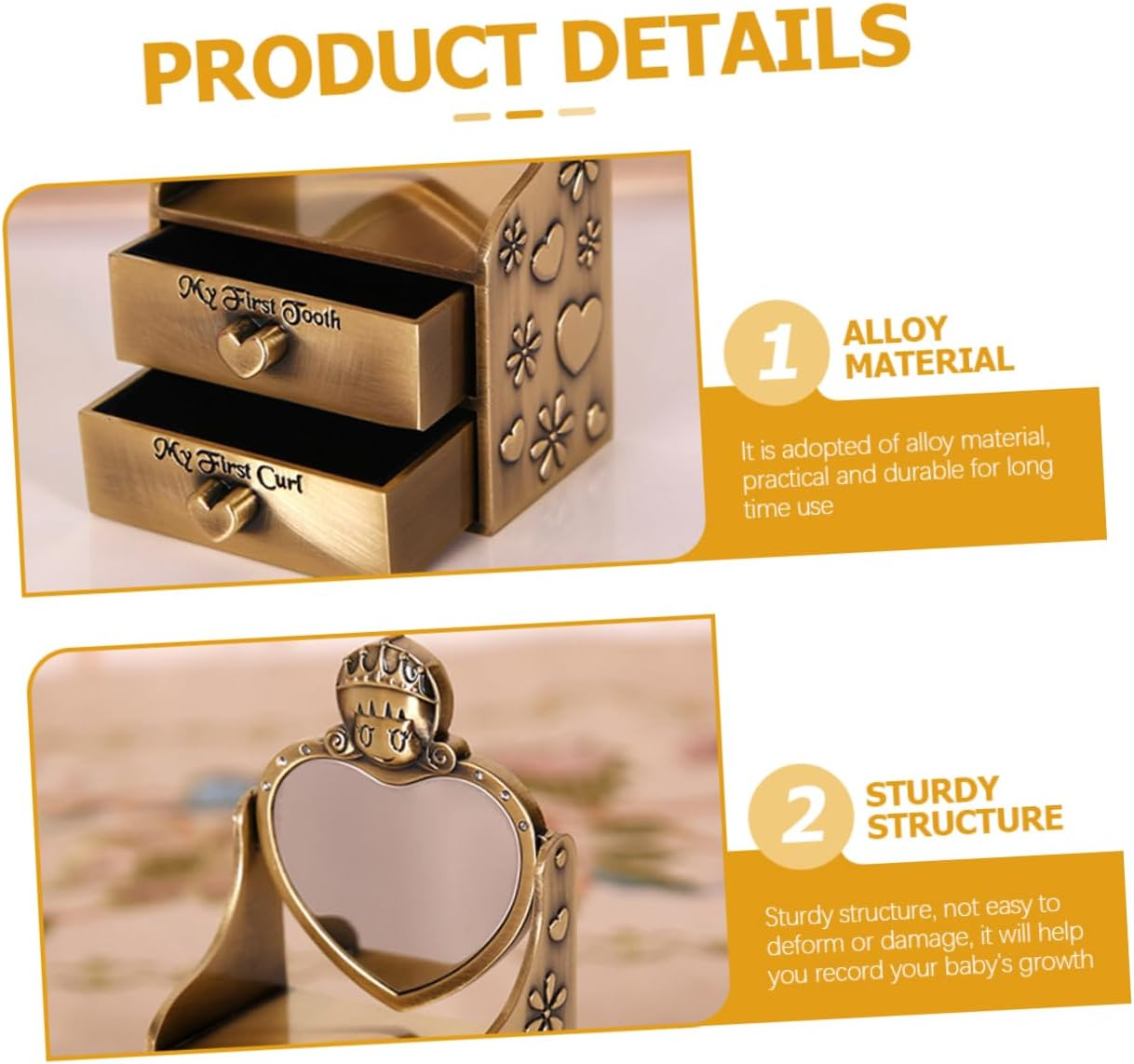 Tooth Fairy Box Boys and Girls Teeth Container Curl for Boy Girl'S Keepsakes image number 4