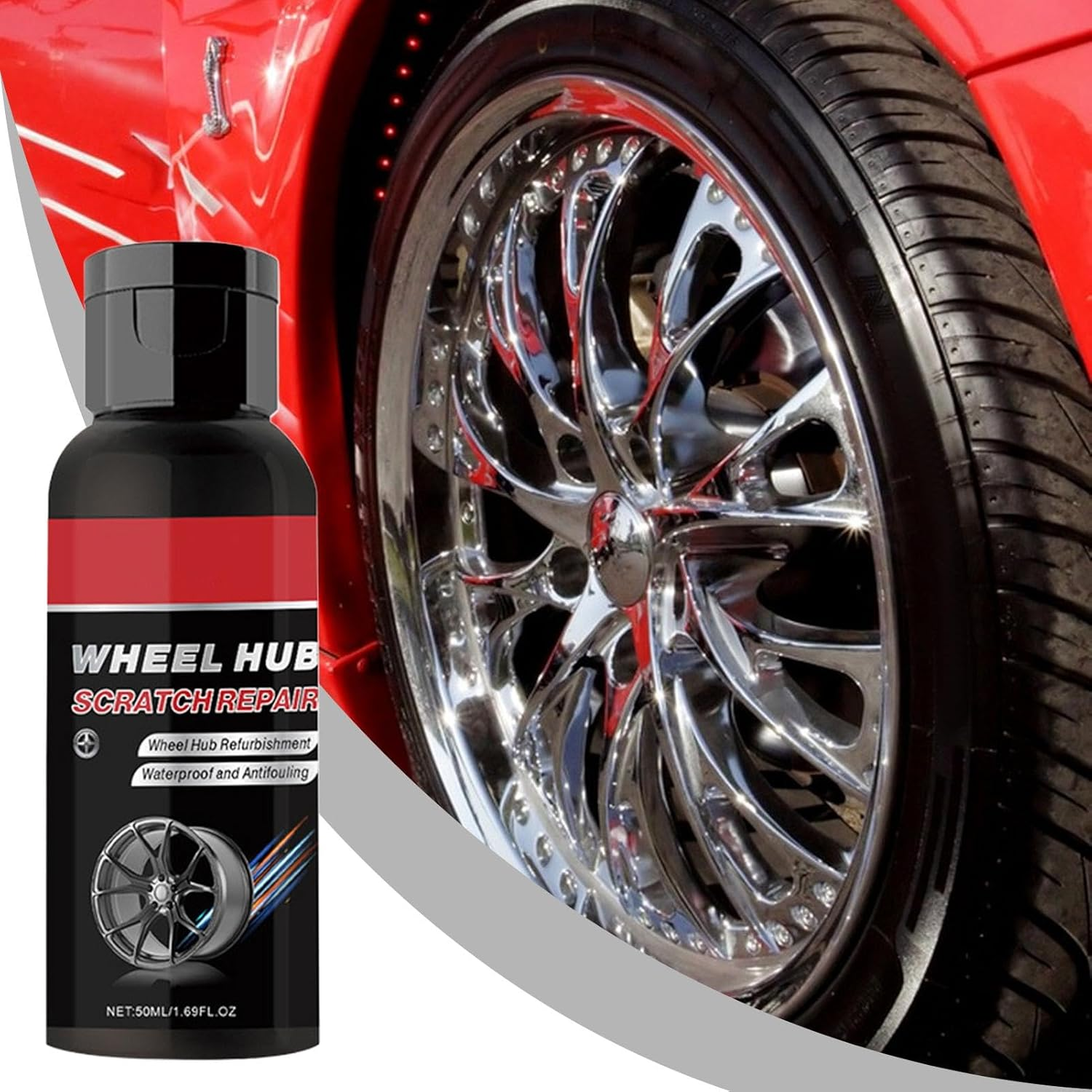 Car Tire Polishing Cream | Auto Wheel Hub Scratch Repair Paste,Multi-Purpose Tire Retreader for Truck, Small Car, Sedan, and RV image number 4
