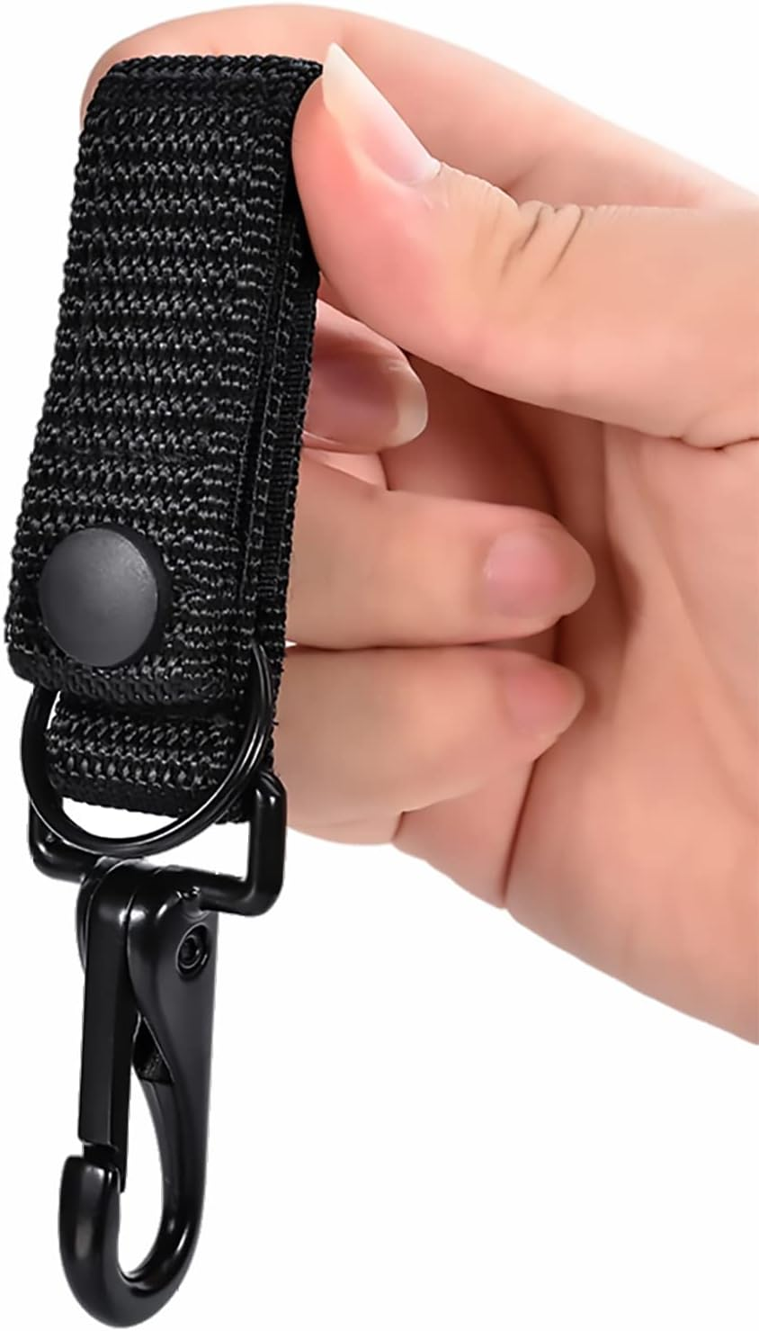 Duty Belt Keeper with Key Holder for 2" and 2&frac14;" Wide Belt,Keeper with Strong Metal Police Key Clip, Military Molle Hook,Police Military Equipment Accessories, 2 Pack