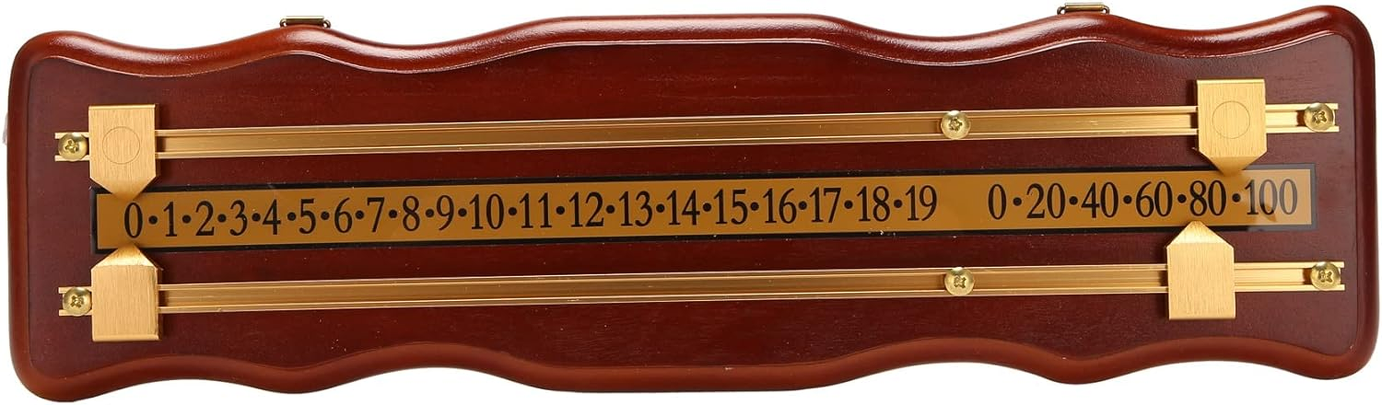 Oidnvay Billiards Scoreboard Wall Mounted Scoreboard Snooker Scoreboard Stained Wood Score Board Wine Red image number 5