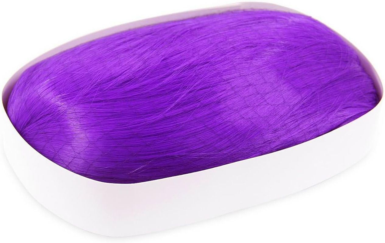 Emaxdesign 70Cm Cosplay Wig for Women Long Full Curly Wavy Heat Resistant Fashion Glamorous Hairpiece with Free Wig Cap & Comb (Dark Purple) - Dark Purple image number 3