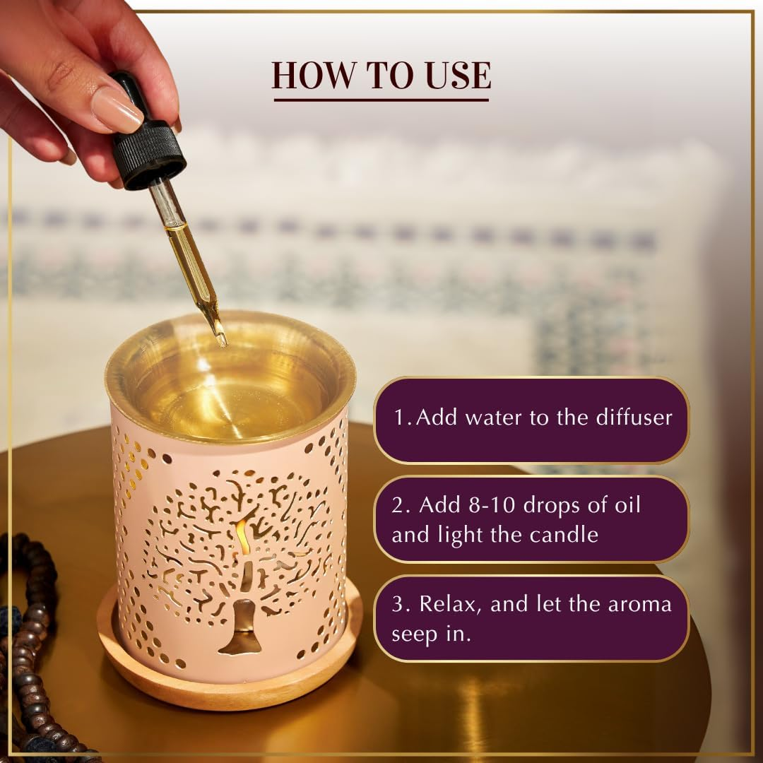 Dukhni Rose Fragrance Oil | 30Ml Floral Diffuser Oil for Diffuser & Humidifier | Relaxing Rose Essential Oil for Home Aromatherapy & Room Fragrance | Long-Lasting Aroma, Alcohol -Free image number 4