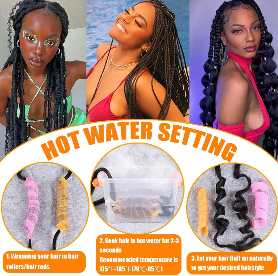 SAISIFEN Braiding Hair Pre-Stretched Yaik Straight 4 Pieces/Lot Ombre Colored Synthetic Long Hair Extensions Crochet Braids Hair Hot Water Setting 90G/Piece 66 CM/26 Inch #T1B/Burgundy Color