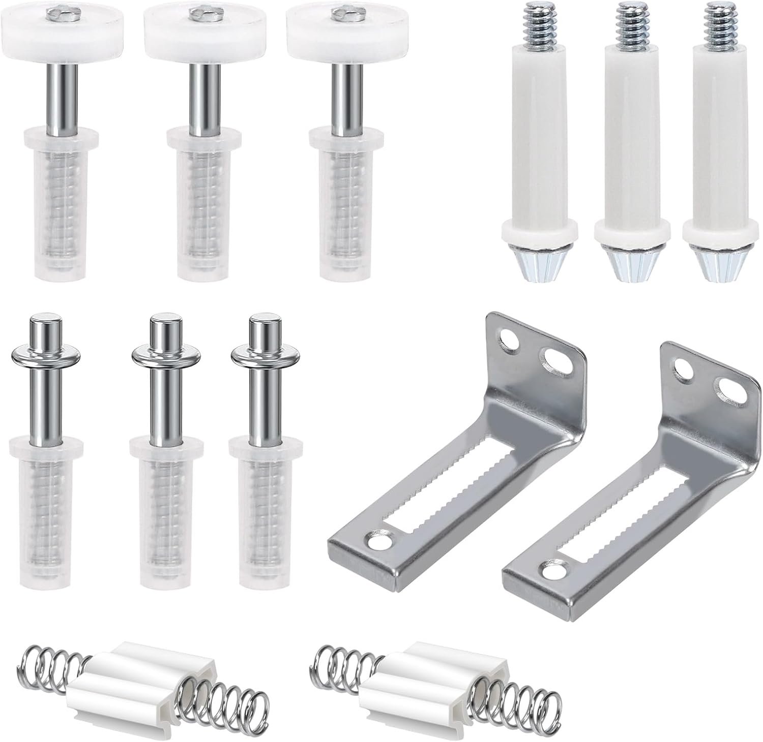 Tanstic 13Pcs Bi-Fold Closet Door Repair Kit, Bi-Fold Closet Door Hardware Kit, Bifold Door Hardware Repair Kit for Repairing Folding Door, Sliding Door, Closet Door image number 1