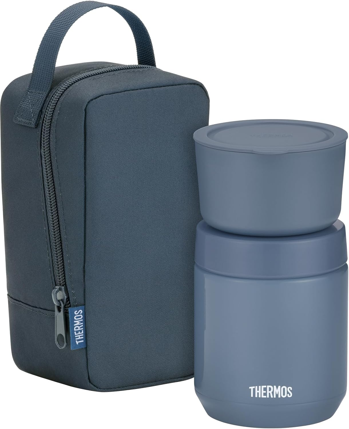 Thermos Vacuum Insulated Soup Lunch Set, 13.5 Fl Oz (400 Ml), Dark Gray, JEE-800 DGY