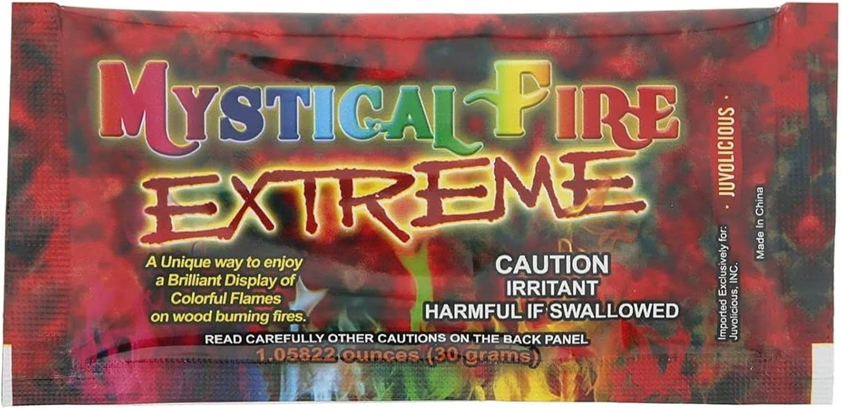 Mystical Fire Extreme Color Changing Flames for Wood Burning Fire Pits, Campfires (24 Packets) image number 1
