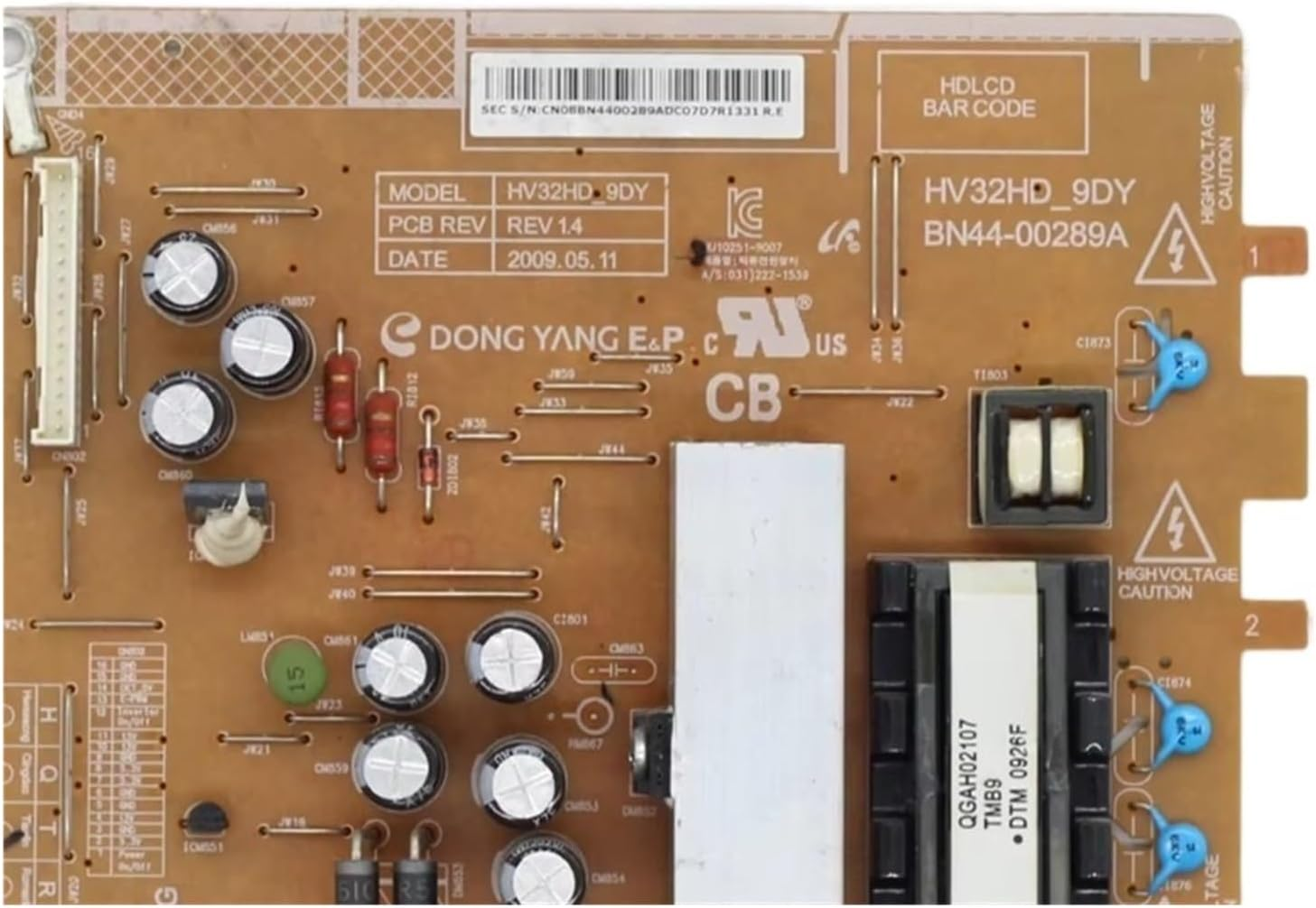 HV32HD_9DY BN44-00289A Power Supply Card Power Board ，Compatible for Samsung， TV image number 3