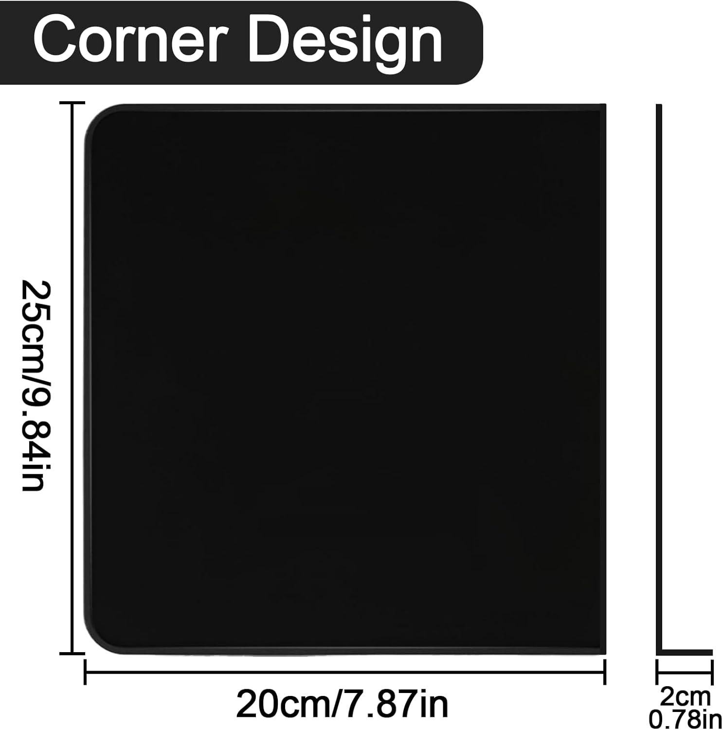 Silicone Coffee Tamper Mat - Non-Slip Stable Base for Espresso Machine, Ideal for Caf&eacute;, Office & Home Bar, Protects Countertops (Black) image number 4