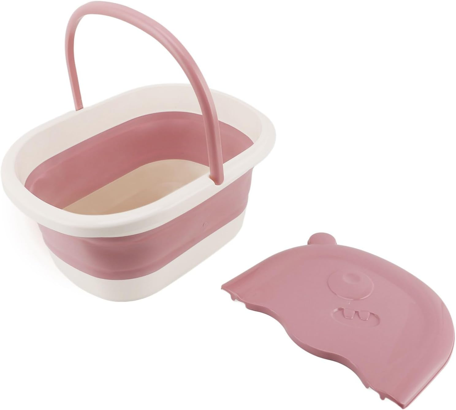 Collapsible Foot Bath Basin, Foot Soak Bucket, Foldable Feet Basin, Foot Soaking Bath Basin with Handle, Foot Soak Tub for Dry Cracked Feet, Pedicure Foot Soak, Home Spa