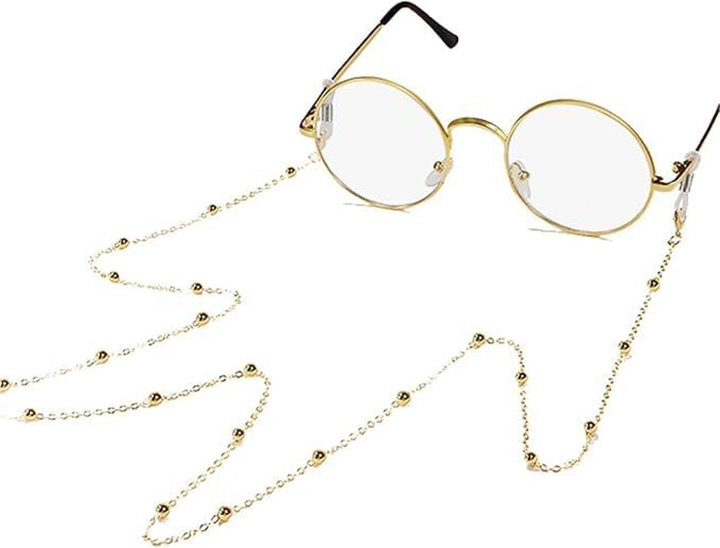 Eyeglass Chains for Women, Premium Beaded Eyeglass Necklace Chain Cord, Eye Glasses String Holder Set of 2 image number 4