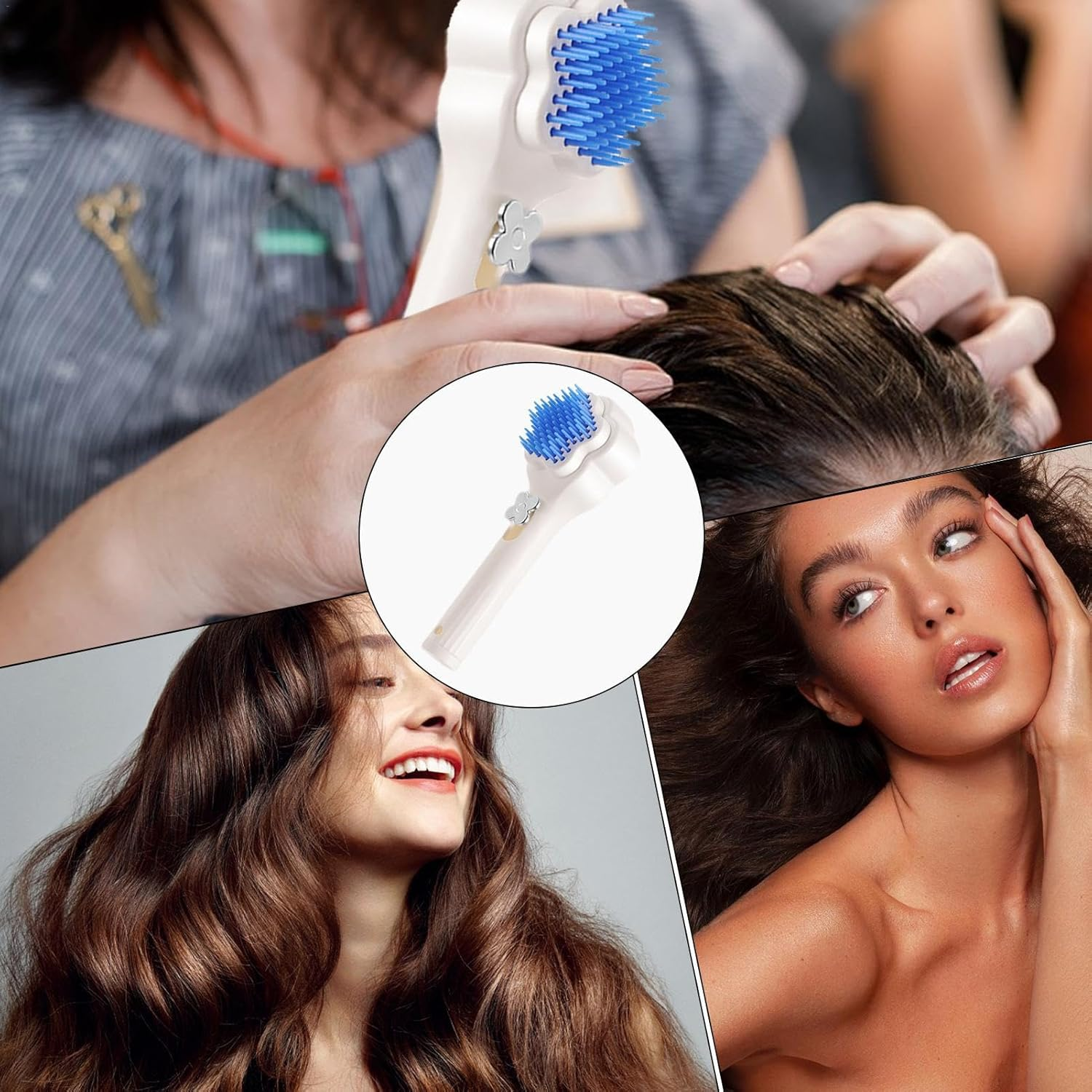 Easy Cleaning Hair Brush | Easy Cleaning Anti-Static Hair Brush - Hair Brush Massage Comb, Anti-Static Massage Comb, Telescopic Massage Comb Hair Brush image number 3