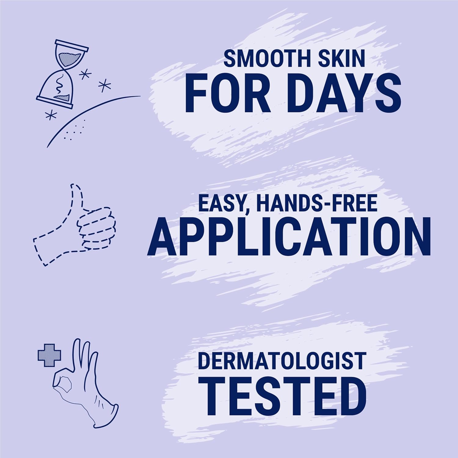 Nair Glide on Hair Removal Cream, Arm, Leg, and Bikini Hair Remover, Depilatory Cream, 3.3 Oz Stick image number 3