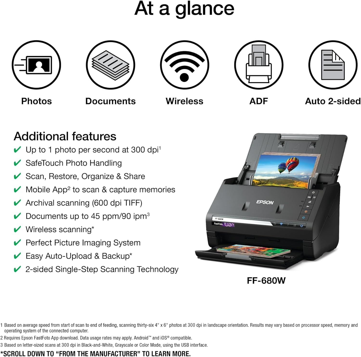 Epson Fastfoto FF-680W Photo Scanner image number 4