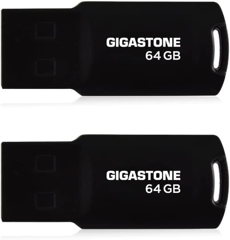 Gigastone 64GB 2-Pack USB 2.0 Flash Drive, Capless Design Pen Drive image number 5