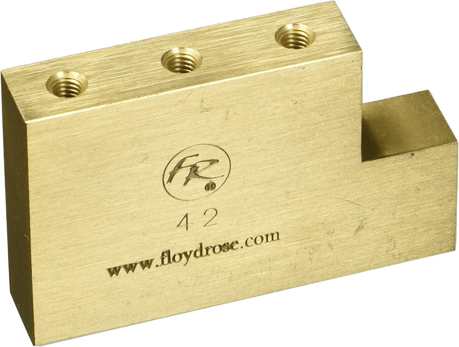Floyd Rose Fat Brass L Block Electric Guitar Bridge (FROFTBL37) image number 4