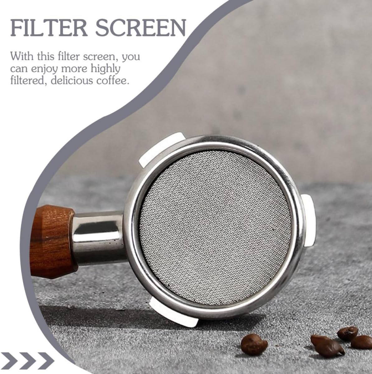 SEWACC 2Pcs 58Mm Stainless Steel Espresso Puck Screen Coffee Filter Mesh for Portafilter Compatible with Espresso Machines, Coffee Making Filter Plate for Professional Use image number 2