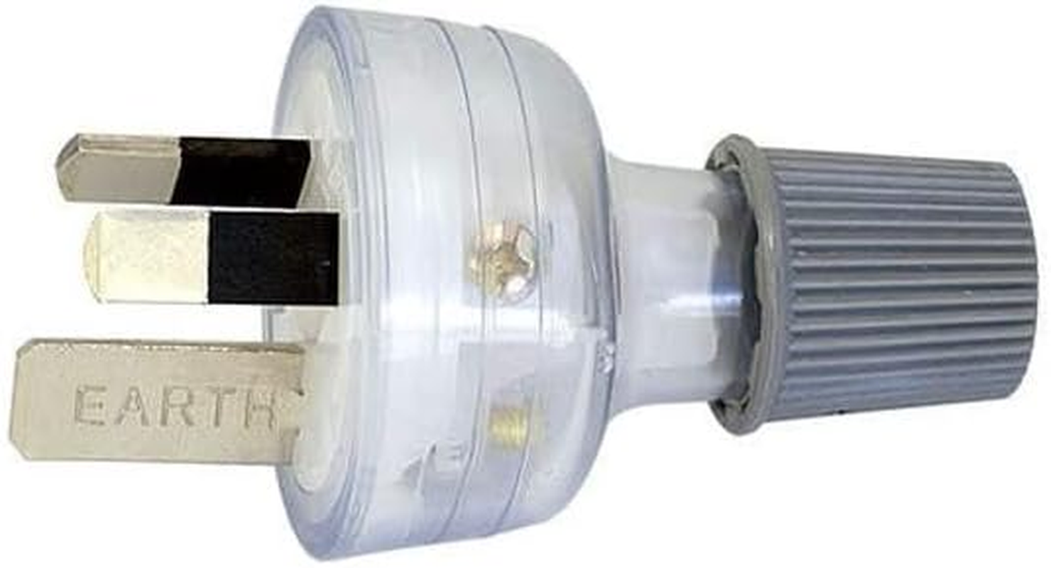 HPM 3 Pin 15A Plug Top, Clear