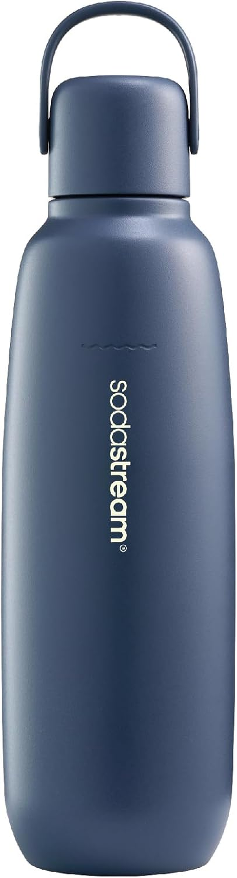 Sodastream - Fizz&Go Storm Double Walled Stainless Steel Bottle | Keeps Drinks Cold & Bubbly for 12 Hours | Compatible with Sodastream Quick Connect Machines | Easy-Carry Handle, 900ML