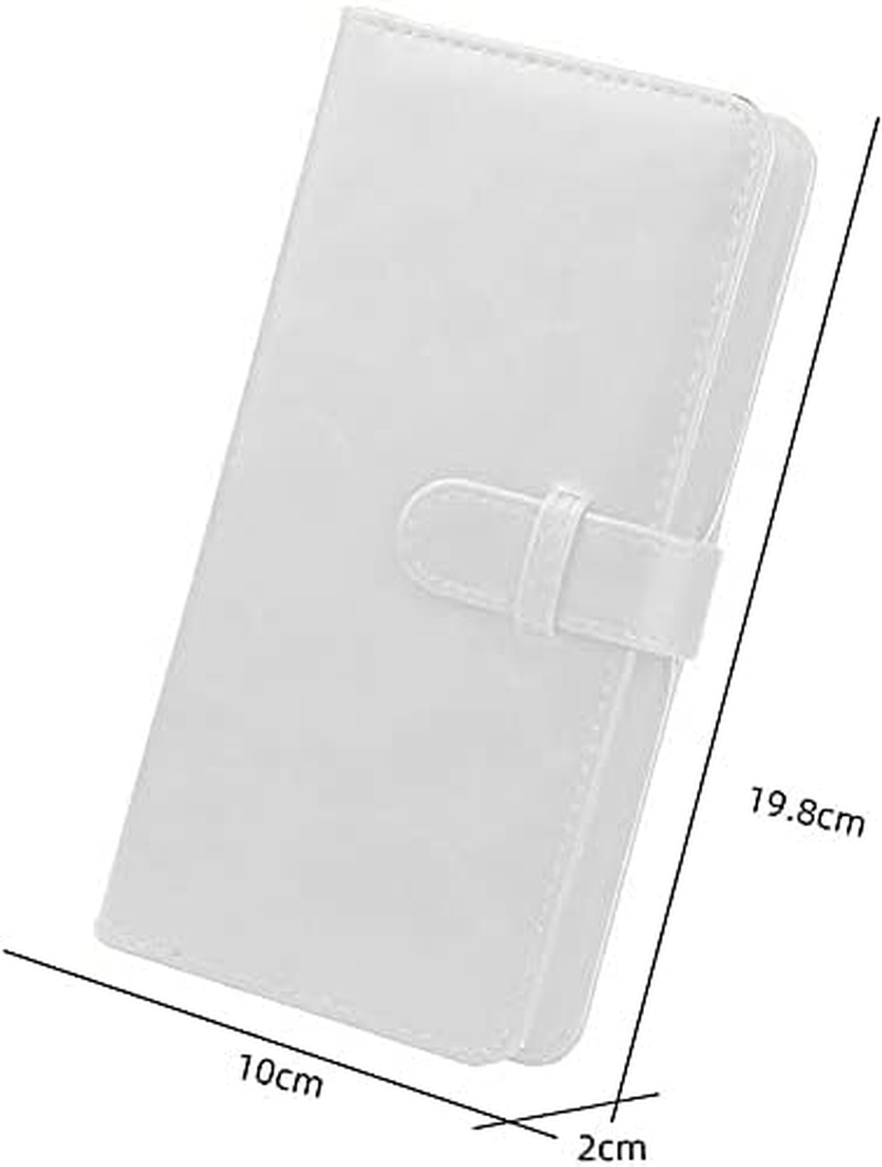 Mini Photo Album for Fujifilm Instax Square SQ6, 80 Pockets Premium PU Leather Film Wallet for Instax Square SQ1/SQ10/SQ20/SQ6 Instax Camera and SHARE SP-3 Polaroid Printer-White image number 5