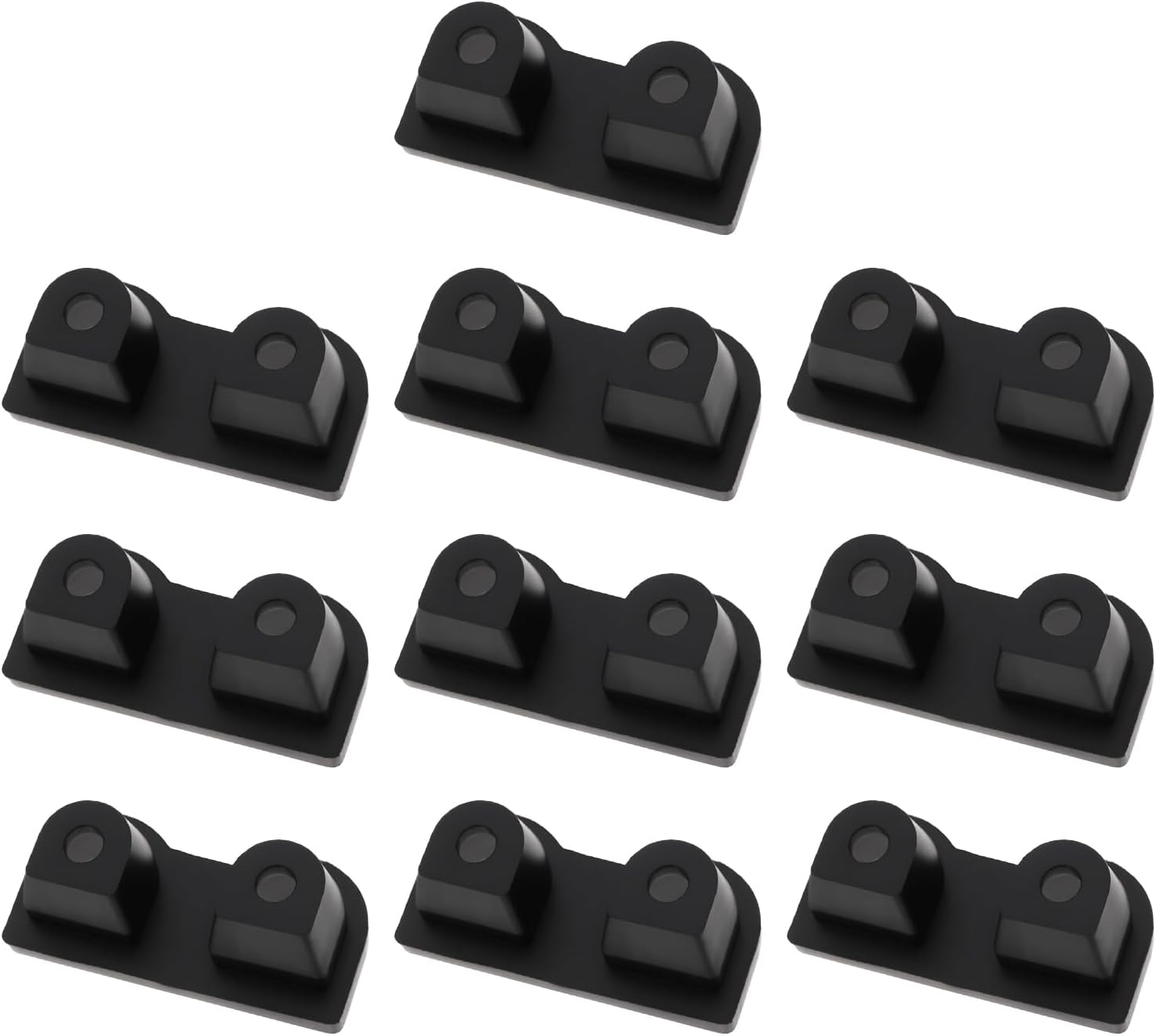 VGOL 10Pcs Waterproof Cable Gland Insert Compatible with Anderson 50A Plug Double Hole Wire Connectors image number 4