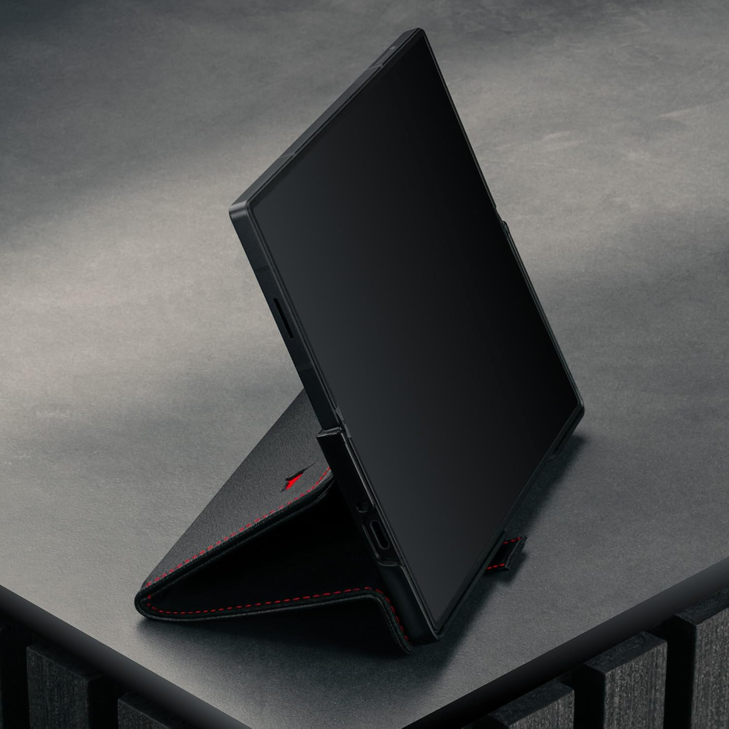 TORRO Case Compatible with Samsung Galaxy Z Fold7 2025 &ndash; Premium Leather Wallet Case with Stand Function and Card Slots (Black) - Dark Brown image number 2