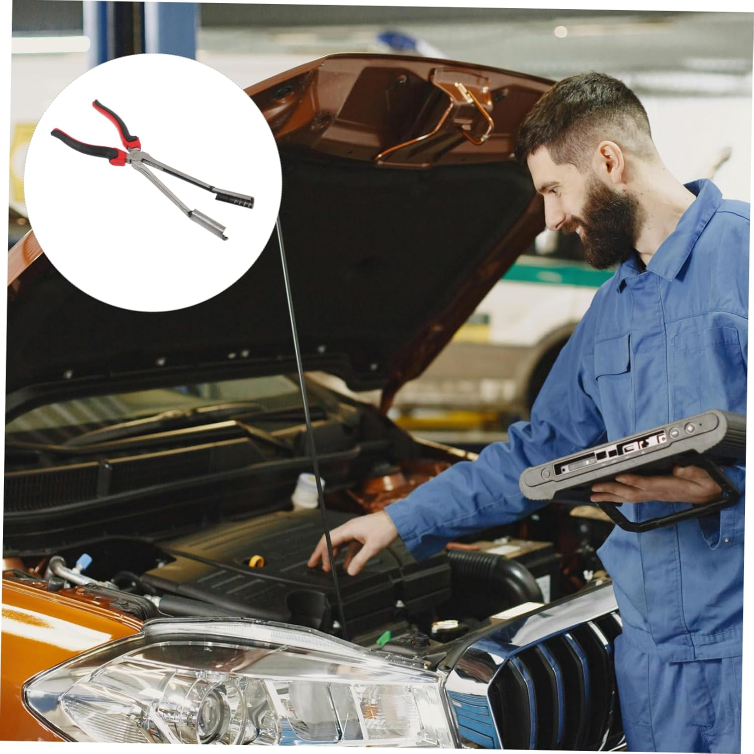 Iplusmile Spark Plug Wire Removal Tool Electrical Disconnect Pliers High-Pressure Sturdy Automotive Maintenance Equipment with Ergonomic Slip-Resistant Handle for Professional Car Repair image number 3