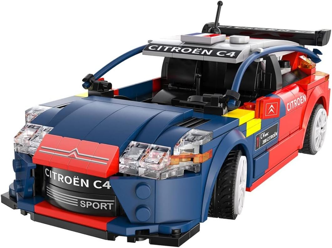 Jeder Bricks Citroen C4 WRC (Sebastian LOEB) - Construction Kit - with R/C and App Control - Official Citroen Product - 329 Pieces - + 6 Years - 1:18 Scale (DEQUBE 927DE51078) image number 3