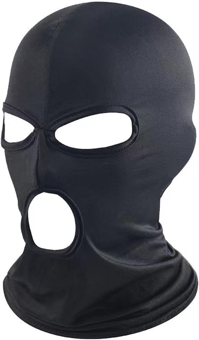 WYSUMMER 3 Hole Full Face Mask, Women Men Thin Balaclava Face Mask for Motorcycle Bike Hunting Cycling Cap Ski