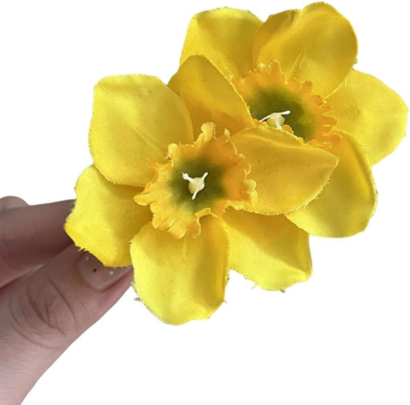 3 Pcs Bohemian Flower Hair Clip Hawaiian Hairpin Yellow Floral Hair Barrettes Hair Accessories for Beach Party Wedding Holiday Daily image number 1